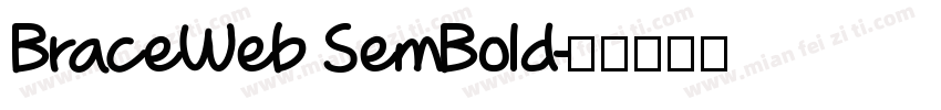 BraceWeb SemBold字体转换